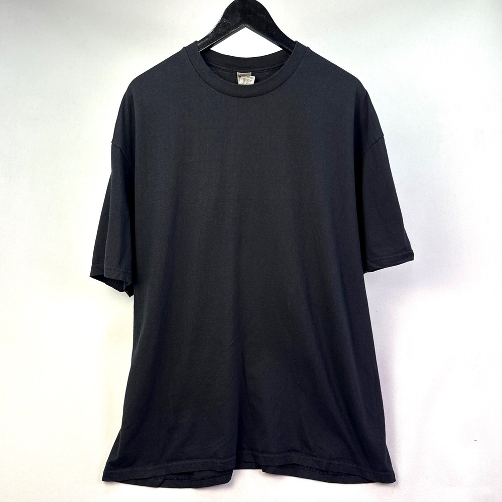 Gildan Hammer Mens 2XL Black Short Sleeve Heavyweight Cotton T-Shirt Crew Neck